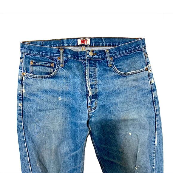 1981-1984 Levi’s 501 Jeans Distressed Destroyed 36 x 32 Vintage Genuine Made USA
